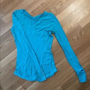 Lululemon light blue long sleeve, size 6